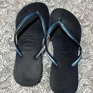 Havaianas Blue Flip Flops